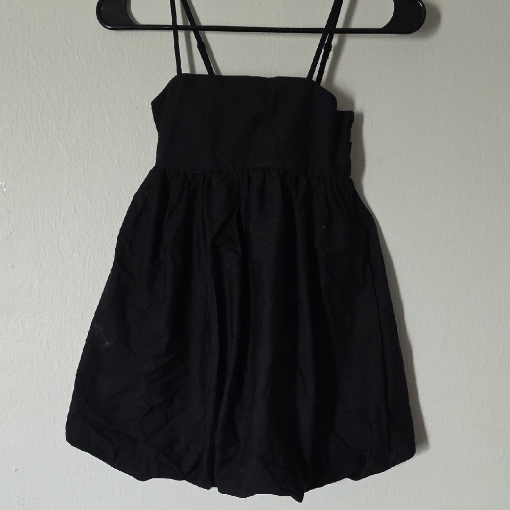 Art Class Elegant Black Mini Dress
